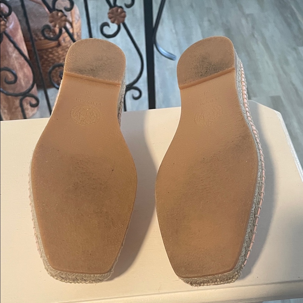 Versace Pink Canvas Espadrille Loafers - Picture 9 of 9
